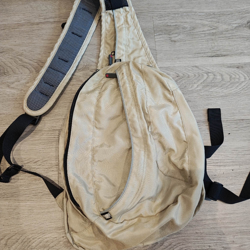 Men's Tan Sling Bag